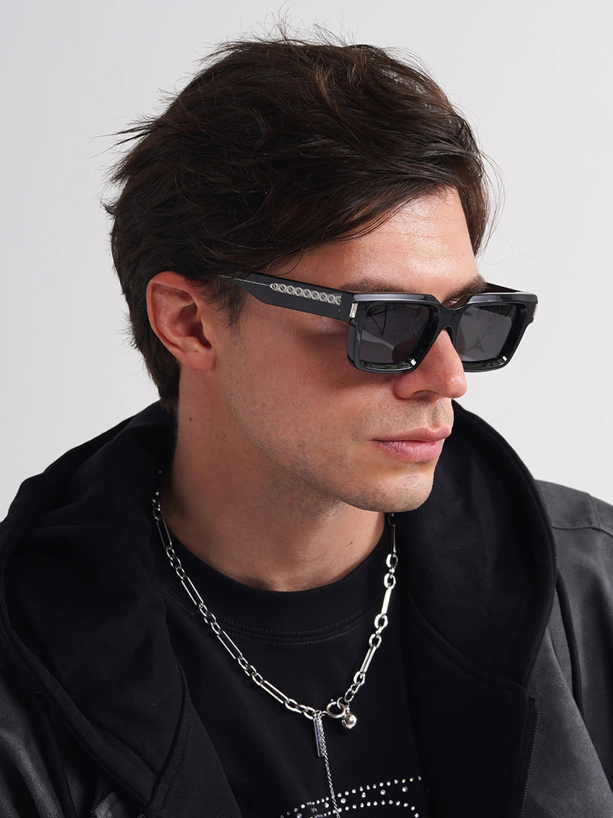 Retro Black Square Designer Shades
