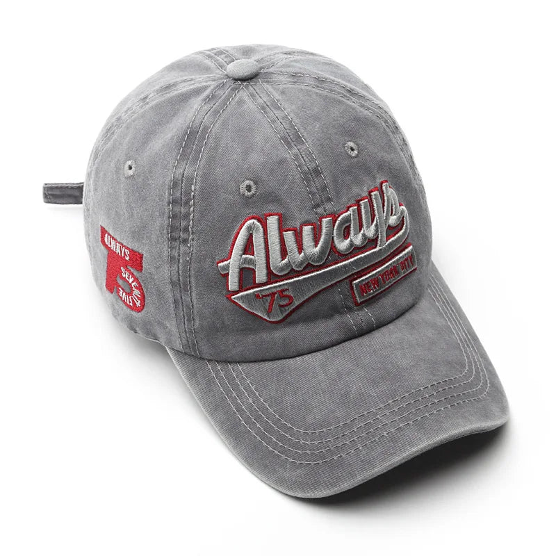 Vintage Washed Cotton Snapback Cap