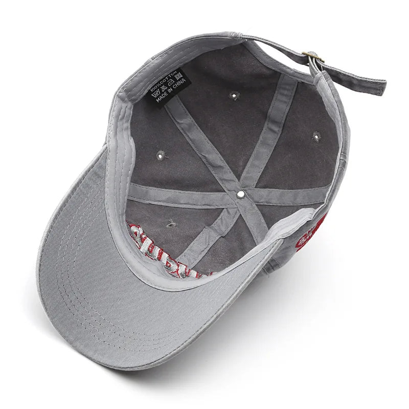 Vintage Washed Cotton Snapback Cap
