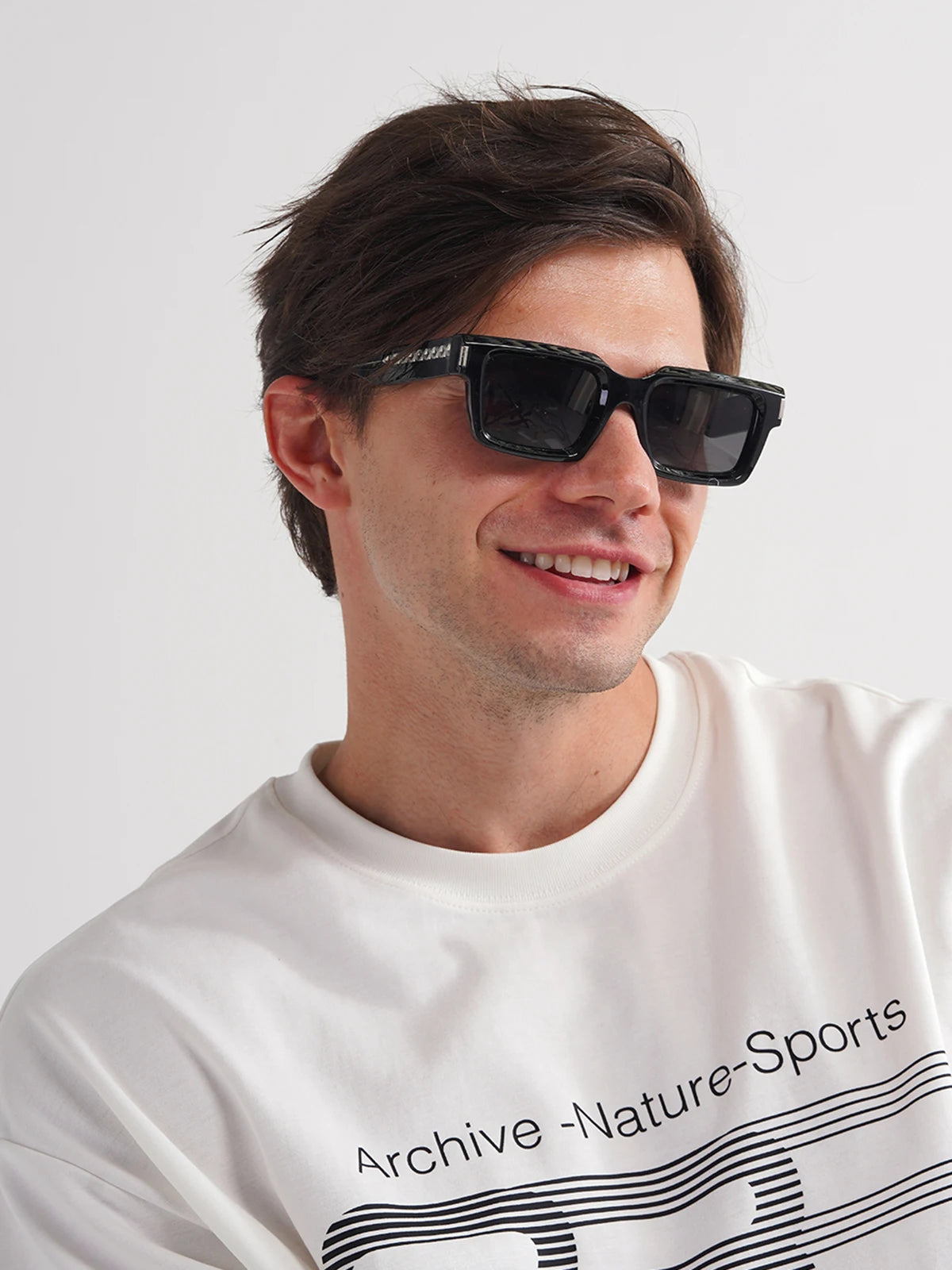 Retro Black Square Designer Shades